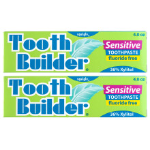 Squigle Tooth Builder Dentifricio senza SLS (blocca la sensibilit dei denti) previene le afte, le cavit, la dermatite periorale, l'alitosi, le