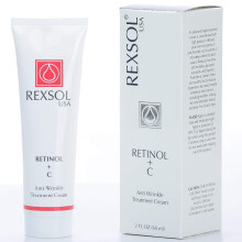 REXSOL Retinol + Vitamin C Anti-Aging Cream | Effektiv nattkräm & mörka fläckborttagare |