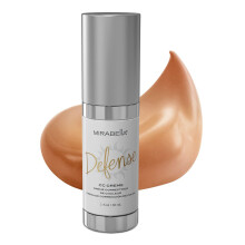 Mirabella Defense CC Creme Feuchtigkeitsspendende, beruhigende, vollstndig abdeckende Grundierung mit Mineralien, Lichtschutzfaktor 20, CC-Creme-Gru
