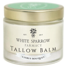 White Sparrow Farmacy Bio-Talgbalsam von grasgeftterten Khen  (Zitrusbouquet) Bio-Talg von grasgeftterten Khen und ausschlielich Bio-Zutaten. F