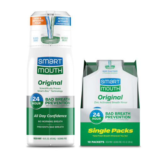 Smartmouth Original Activated HOULDWASH e pacchetti singoli Viaggia per il parrucchiere Fresh Mint