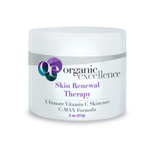 Organic Excellence Skin Renewal Therapy Vitamin C Gesichts- und Halscreme, Feuchtigkeitscreme zur Stimulierung der Kollagenproduktion und Steigerung