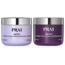 Prai Beauty Agless Day y Night Neck Creme Set | 1 Crema de Da de Garganta y Decoleta y 1 Crema Noche de Decoleta y Decolletaje | Crema de apriete de