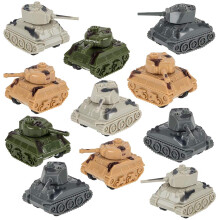 Mini tanques pullback ArtCreativity (pacote com 24) Brinquedos divertidos do exrcito, veculos militares com mecanismo de pullback, lembrancinha