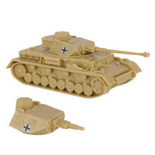 Tanque alemo Panzer IV BMC CTS WW2 - Tan 1:38 Veculo militar do exrcito de plstico