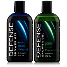 Defense Soap Bio-Pfefferminze + Teebaum-Krperwaschmittel-Kombination | Ganz natrliches Duschgel mit Teebauml, Eukalyptusl. Wrestling-inspiriert f