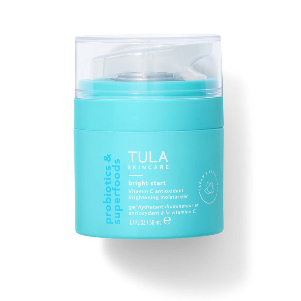 TULA Skin Care Bright Start Vitamin C Antioxidant Brightening Moisturizer - Lightweight Gel Cream  Brightens  Hydrates & provides Antioxidant Pro