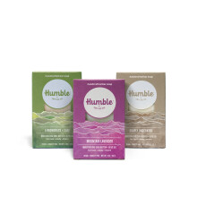Handgefertigte Seifenstcke von HUMBLE BRANDS, kalt verarbeitete Bio-Seifenstcke, feuchtigkeitsspendender Gesichts- und Krperreiniger Kruter- un