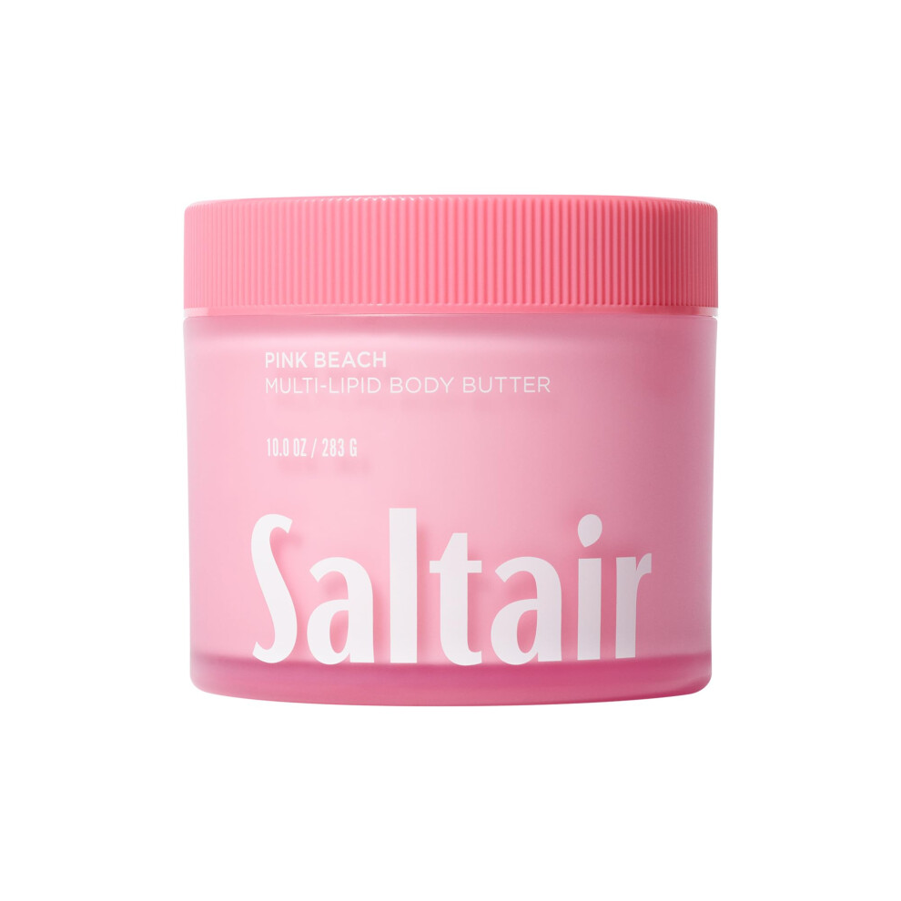 Saltair Pink/Cream Multi-Lipid Body Butter - Rich Nourishing Beach Hydrating Body With Ceramide Complex Coconut Oil Shea Butter And Sea Buckt