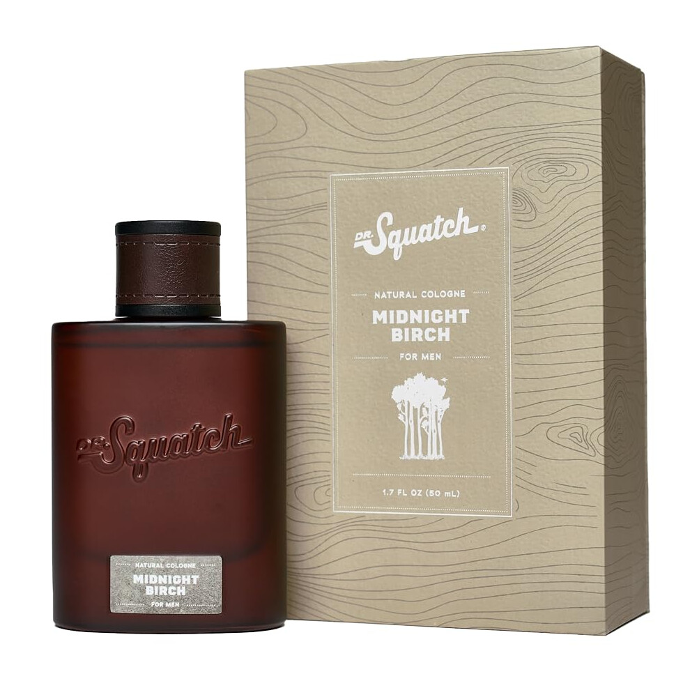 Dr. Squatch Men's Cologne Midnight Birch - Natural Cologne Made With Sustainably-Sourced Ingredients - Manly Fragrance Of Vanilla Lavender And