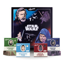 Dr. Squatch Seife Star Wars Seife Episode II  4er-Set und Sammlerbox  Legendrer Seifenschaum, finsteres Peeling, Suds of Darkness Resistance R