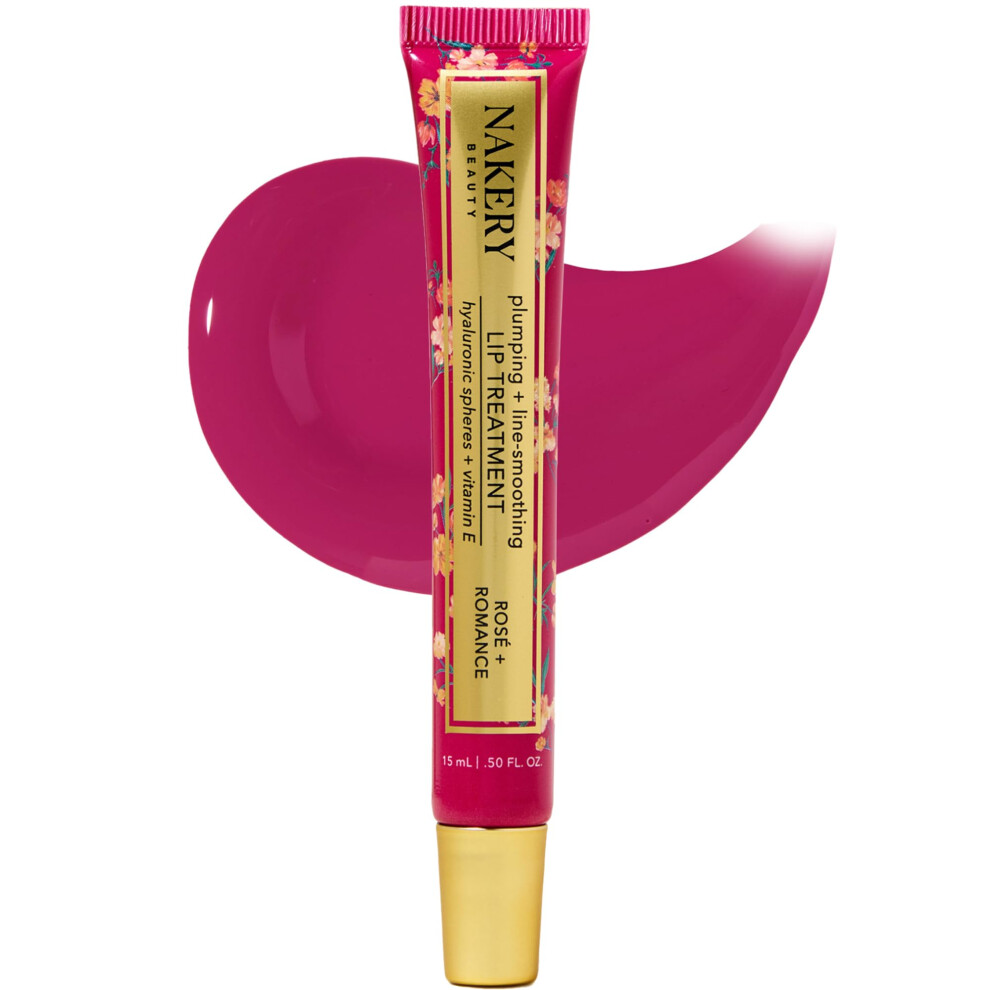 Nakery Plumping Lip Treatment for Dry Cracked Lips - Line Smoothing Lip Plumper for Women with Hyaluronic Acid Serum for Lips - Non Sticky Lip Gl-image-OPC-PHTGM55-NEW