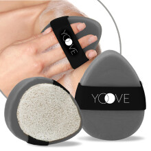 Yoove Bamboe Houtskoolzeep met Scrubber, Elastische Grip, Druppelvorm