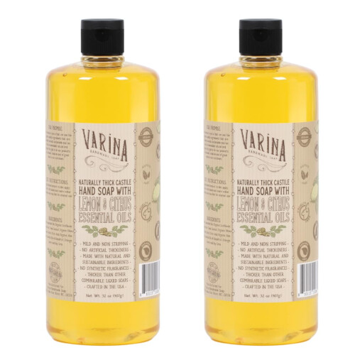 Varina Liquid Organic Castile Soap Variety  16 oz