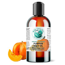 Bella Terra Oils - Biologische Pompoenpitolie 8 oz - Ontdek de Voordelen van Pompoen met Vitamine K, Selenium