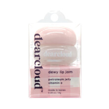 Dearcloud Dewy Lip Jam feuchtigkeitsspendender Lippenbalsam und Glanz mit Vitamin E, koreanische Hautpflege (Kristall)