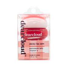 Dearcloud Dewy Lip Jam  feuchtigkeitsspendender Lippenbalsam und Glanz mit Vitamin E, koreanische Hautpflege (Deep Cherry)
