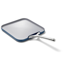 Caraway Square Griddle Pan - 11 Square Pan - Non-Stick Ceramic Coated - Non Toxic PTFE & PFOA Free - Oven Safe & Compatible with All Stovetops