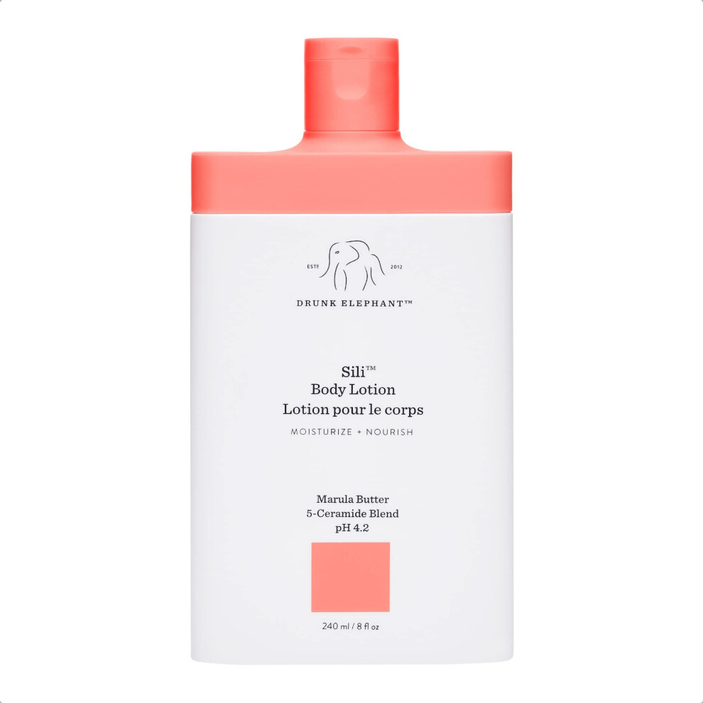 Drunk Elephant Sili Body Lotion - Deep  Calming Skin Moisturizer (240 mL / 8 Fl Oz)