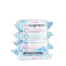 Spascriptions Gletscherwasser-Reinigungstcher, 4er-Pack, 120 Stck MultiPack