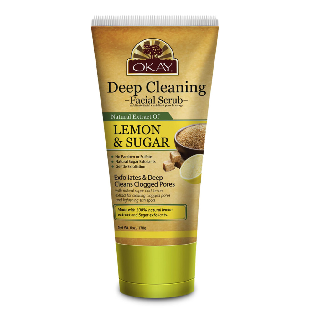 D'accord Brown Okay Oil Control Facial Scrub Exfoliator - Exfoliating Face Wash Face Scrub For Women And Men Moisturizing And Brightening Leaves Skin Smooth And C