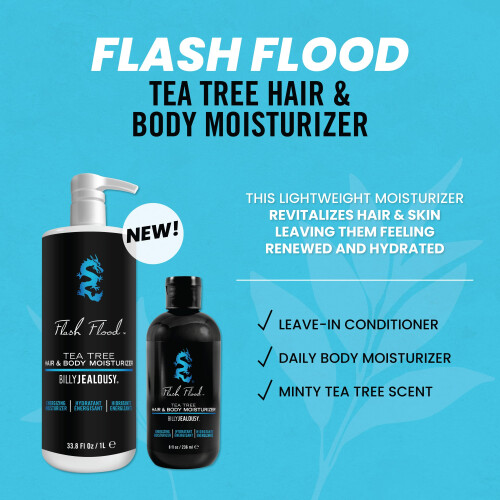 Billy Jealousy Billy Jealousy Flash Flood Tea Tree Haar- & Body Moisturizer 8 Fl Oz 2