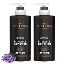 THERAPISPA Extra reichhaltige Krpercreme tiefe Feuchtigkeitsversorgung und Reparatur mit Ceramiden, Hyaluronsure, Niacinamid (B3), Panthenol (B5)