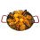 SUNRISE Kitchen Supply Stainless Steel Paella Pan with Red Handle (10"""") 2
