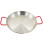 SUNRISE Kitchen Supply Stainless Steel Paella Pan with Red Handle (10"""") 1