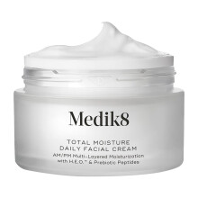 Medik8 Total Moisture Daily Facial Cream - Hydrating Peptide Face Moisturizer with Hyaluron Acid - Plumps Skin - Underst?tter hudbarriere - 1.6 o