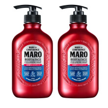 MARO Krper- und Gesichtsreinigungsseife (2er-Pack) | All-In-One Herren-Krper- und Gesichtswasch-Duschgel, frisch duftende Herren-Krperseife, die S