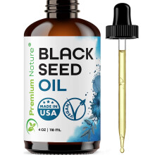 Schwarzkmmell fr Haar und Haut  kaltgepresstes, natives, unraffiniertes Kalonji-l (Nigella Sativa) aus Nigella-Samen, 4 oz