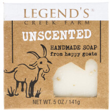Legends Creek Farm Goat Milk Soap - Rensende, fugtgivende s?be til h?nder og krop - 5 Oz cremet skum, n?rende blid naturlig s?be til f?lsom hud H