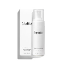 Medik8 Clarifying Foam - Lightweight Exfoliating AHA and BHA Cleanser - Salicylic Acid and Nicacinamide - Non-Drying Sensitive Skin-Safe Foam Fo