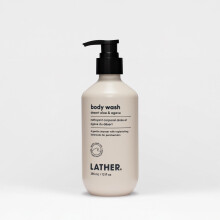 LATHER Desert Aloe & Agave Body Wash | Feuchtigkeitsspendende und erfrischende Hautpflege | Frei von Parabenen und Sulfaten | Sanfte Reinigung mit be