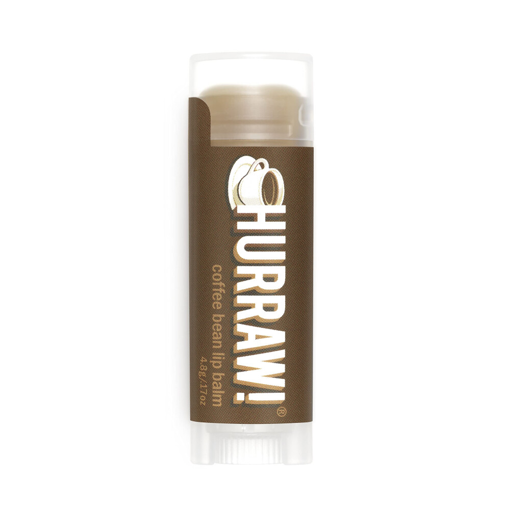 Hurraw! Coffee Bean Lip Balm: Organic Certified Vegan Cruelty And Gluten Free. Non-Gmo 100% Natural Ingredients. Bee Shea Soy And Palm Free.