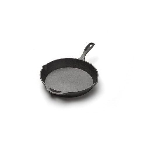 Frigideira Barebones de ferro fundido de 12 polegadas - Frigideiras antiaderentes - Frigideira de acampamento