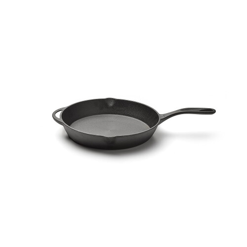 Frigideira Barebones de ferro fundido de 12 polegadas - Frigideiras antiaderentes - Frigideira de acampamento 1