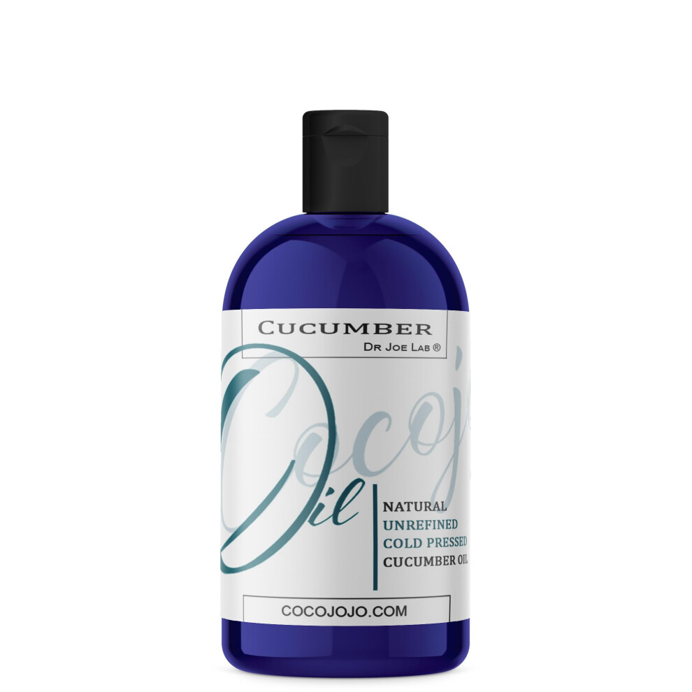 Dr Joe Lab Light/Yellow Cucumber Seed Oil - Pure Unrefined Cold Pressed Undiluted Non-Gmo Virgin Carrier Oil For Skin Hair Nails Body Face Beard - 1