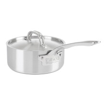 Viking Culinary Professional 5-Ply Stainless Steel Saucepan  2 Quart  Includes Lid  Dishwasher  Oven Safe  Works on All Cooktops including Induct