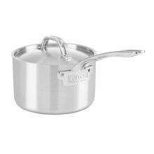 Viking Culinary Professional 5-Ply Stainless Steel Saucepan  3 Quart  Includes Lid  Dishwasher  Oven Safe  Works on All Cooktops including Induct