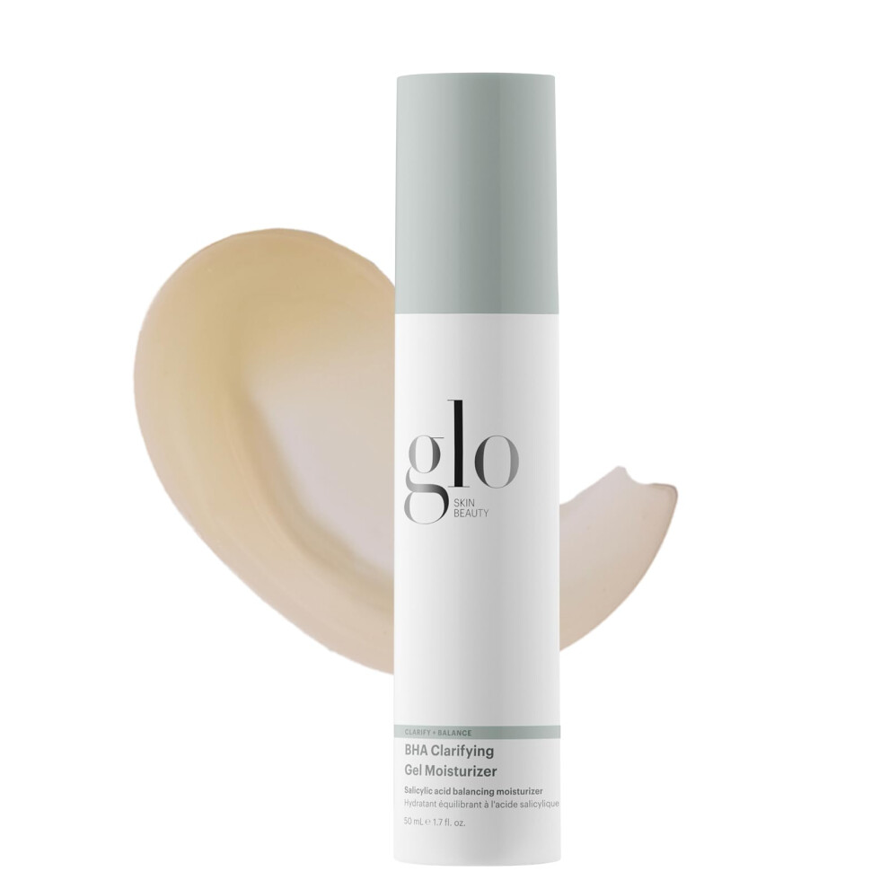 Glo Skin Beauty Bha Clarifying Gel Moisturizer - Oil Free Face Moisturizer For Acne-Prone & Oily Skin With Salicylic Acid To Refine & Balance R