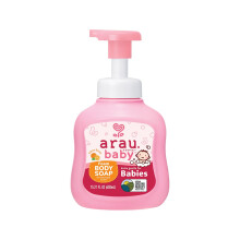 Arau bb mousse de savon corporel parfum d'agrumes - nettoyant doux  base de plantes pour les bbs hydratant la tte  les orteils sans dchir