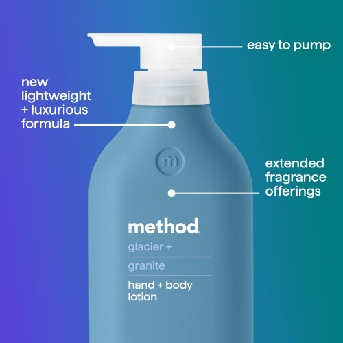 Method Mthode Glacier de lotion pour le corps + granit 14 oz 24 heures d'humidit 14 oz 2
