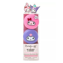 The Cr?me Shop x My Melody Moisturizing Macaron Lip Balm Duo Koreanischer Lippenbalsam mit Hyaluronsure und Murumuru-Butter (2er-Pack)