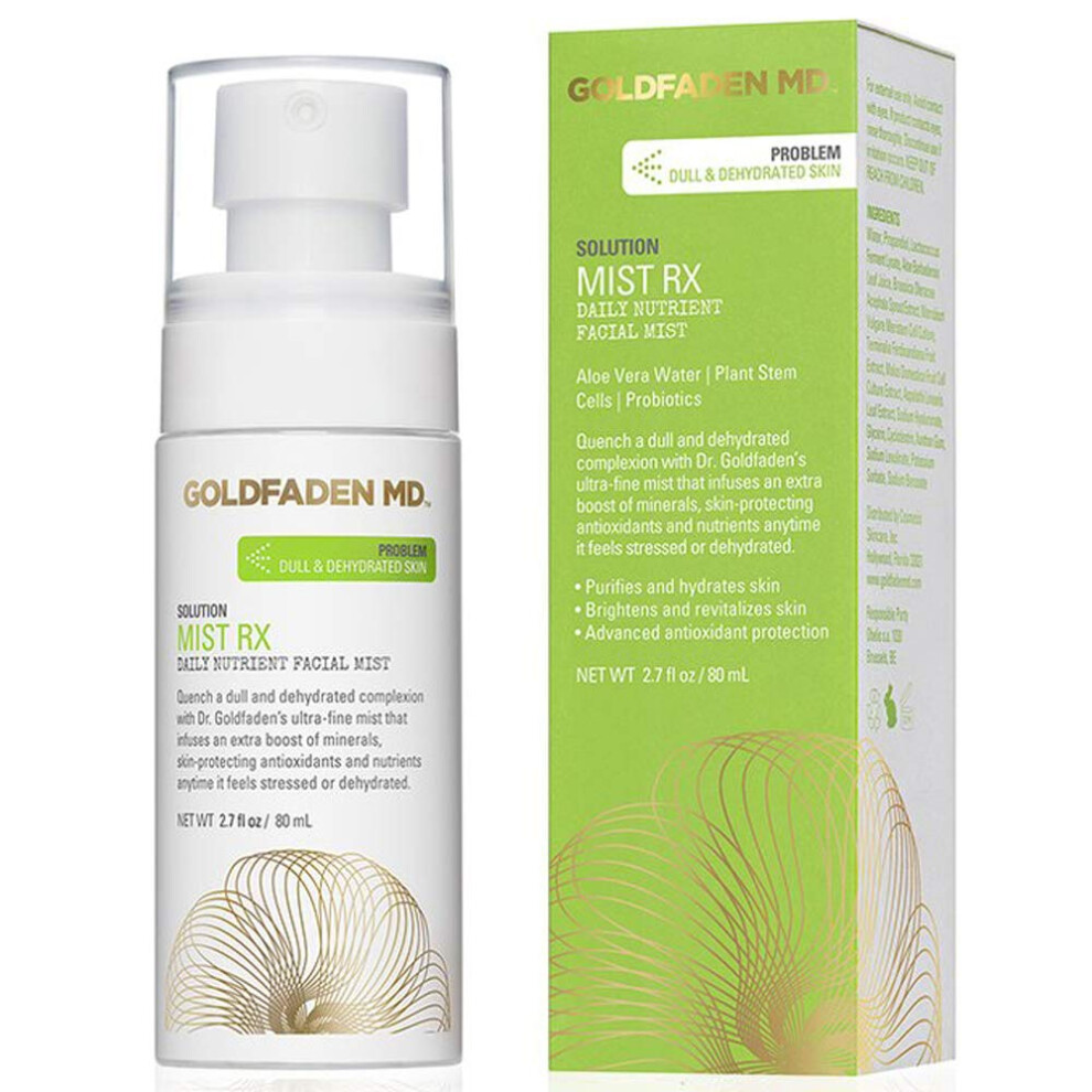 Goldfaden Md Mist Rx | Daily Nutrient Face Mist | W/Aloe Vera Water Plant Stem Cells & Antioxidants | Delivers Hydration & Revitalizes | Nourish