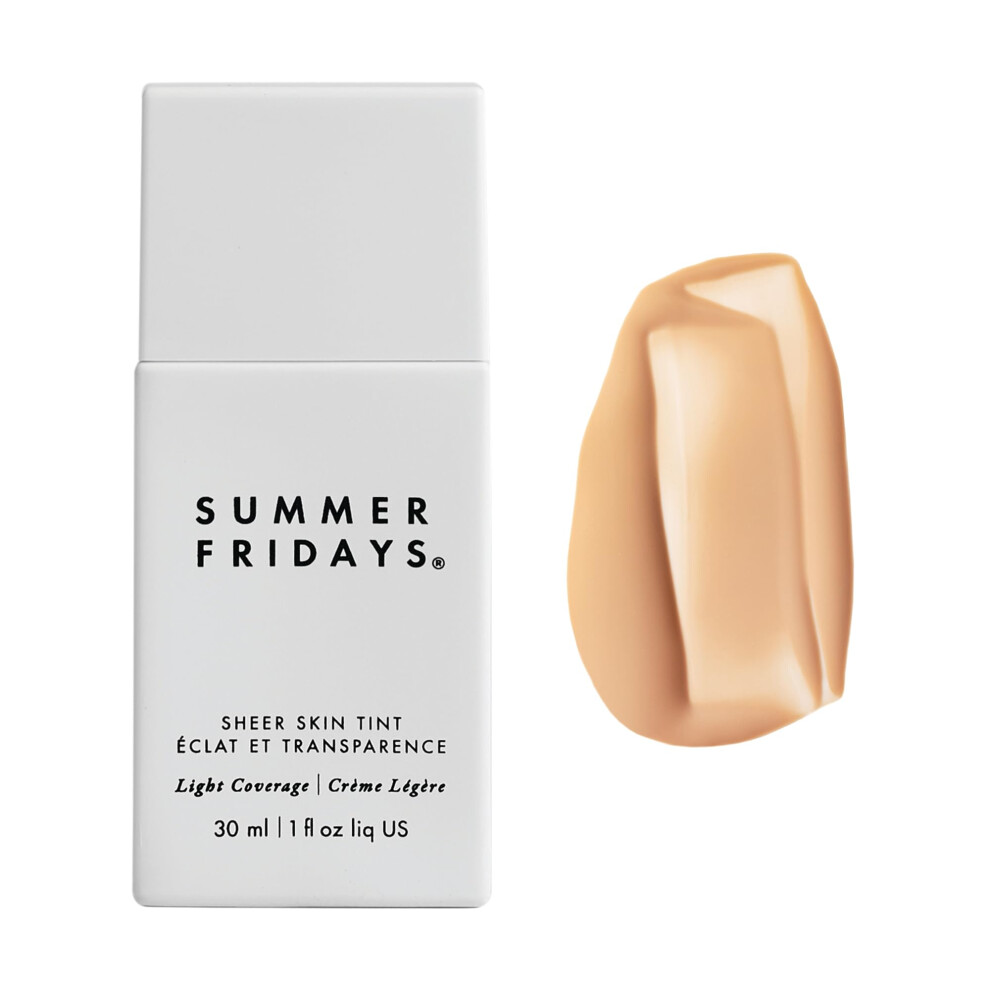 Summer Fridays Sheer Skin Tint Getnte Feuchtigkeitscreme Mit Hyaluronsure Hilft, Ungleichmigen Hautton Zu Mildern Transparente Bis Leic-image