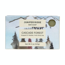 JUNIPER RIDGE Cascade Forest Seifenstck Kaltverarbeitete, milde Kastilienseife Inhaltsstoffe auf pflanzlicher Basis und dampfdestillierte theri