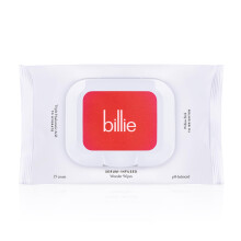Billie - Wonder Wipes - Makeup-fjernende ansigtsservietter - Med hyaluronsyre og troldnd - 25 count Emballage kan variere