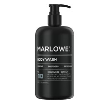 Marlowe. N 103 pour hommes Lavage du corps 15 oz Pompe nergisante et rafra chissante avec des extraits hydratants d'alo s et de th vert